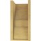 Ekena Millwork 8"W x 8"D x 16"H Wide Ridgewood Rough Cedar Woodgrain TimberThane Corbel, Primed Tan CORUR08X08X16RIDRCPR - alternate 4